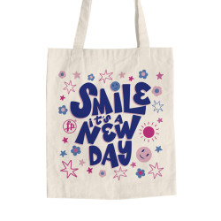 Smile it's a new day (Τσάντα  Αγοράς) Smile it's a new day (Τσάντα  Αγοράς)